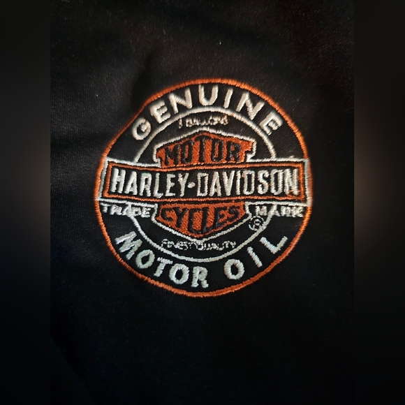EUC | Authentic Harley-Davidson | Black Hooded Jacket Insert | Embroidered Logo - Picture 5 of 16